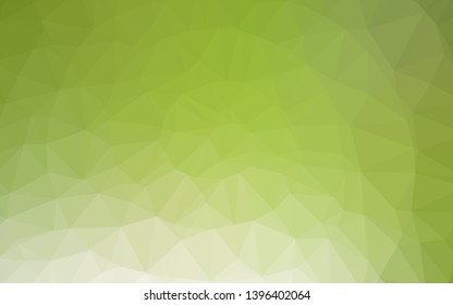 Light Green vector abstract mosaic background. Modern geometrical abstract illustration with gradient. Template for a cell phone background.