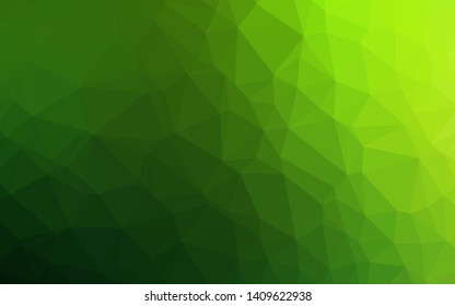 Light Green vector abstract mosaic pattern. Colorful abstract illustration with gradient. Completely new design for your business.