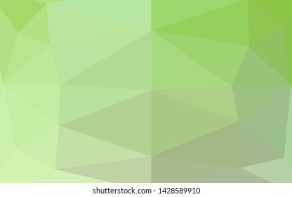 Light Green vector abstract mosaic background. Creative illustration in halftone style with gradient. New texture for your design.