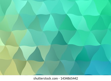 Light Green vector abstract mosaic pattern. A sample with polygonal shapes. A new texture for your web site.