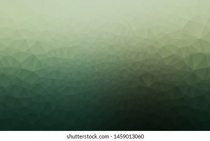 Light Green vector abstract mosaic background. Brand new colorful illustration in with gradient. Elegant pattern for a brand book.