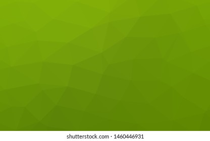 Light Green vector abstract mosaic background. Shining illustration, which consist of triangles. Triangular pattern for your business design.