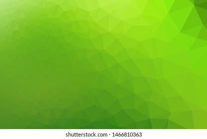 Light Green vector abstract mosaic background. Shining colored illustration in a Brand new style. Brand new design for your business.