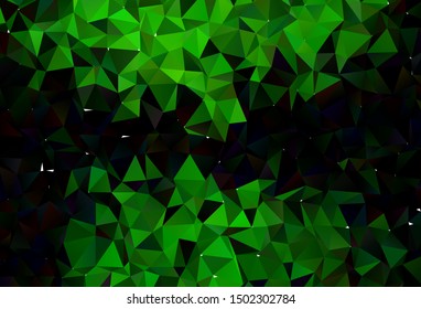 Light Green vector abstract mosaic background. Creative illustration in halftone style with gradient. New texture for your design.