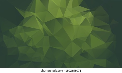 Light Green vector abstract mosaic background. Colorful illustration in Origami style with gradient. Template for a cell phone background