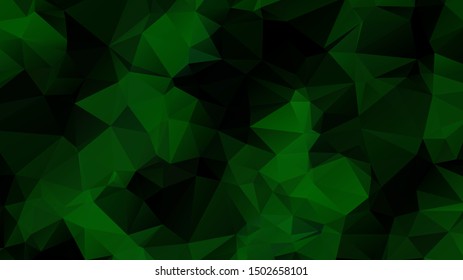 Light Green vector abstract mosaic background. Colorful illustration in Origami style with gradient. Template for a cell phone background