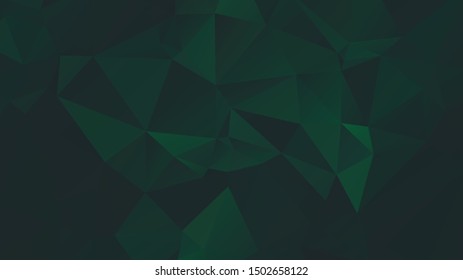 Light Green vector abstract mosaic background. Colorful illustration in Origami style with gradient. Template for a cell phone background