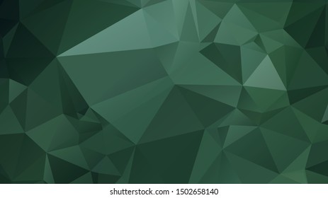 Light Green vector abstract mosaic background. Colorful illustration in Origami style with gradient. Template for a cell phone background