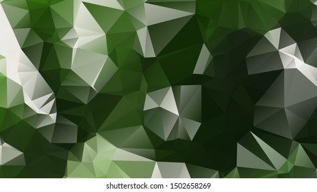 Light Green vector abstract mosaic background. Colorful illustration in Origami style with gradient. Template for a cell phone background