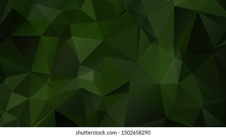 Light Green vector abstract mosaic background. Colorful illustration in Origami style with gradient. Template for a cell phone background