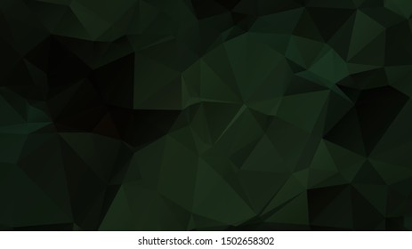 Light Green vector abstract mosaic background. Colorful illustration in Origami style with gradient. Template for a cell phone background