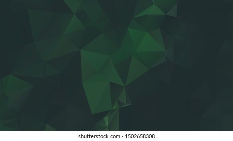 Light Green vector abstract mosaic background. Colorful illustration in Origami style with gradient. Template for a cell phone background