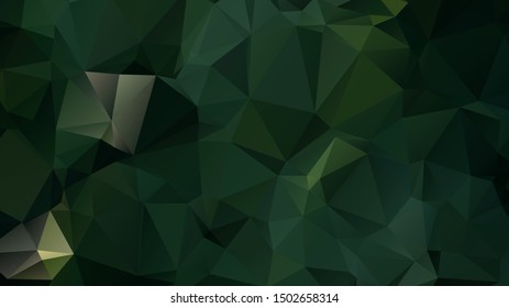 Light Green vector abstract mosaic background. Colorful illustration in Origami style with gradient. Template for a cell phone background