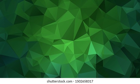 Light Green vector abstract mosaic background. Colorful illustration in Origami style with gradient. Template for a cell phone background
