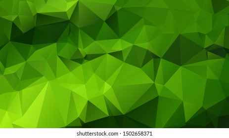 Light Green vector abstract mosaic background. Colorful illustration in Origami style with gradient. Template for a cell phone background
