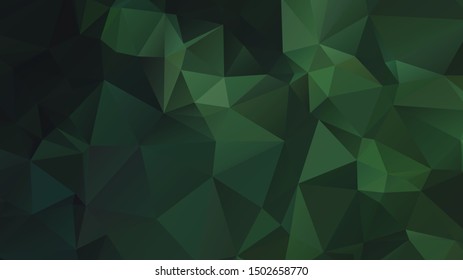 Light Green vector abstract mosaic background. Colorful illustration in Origami style with gradient. Template for a cell phone background