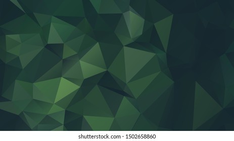 Light Green vector abstract mosaic background. Colorful illustration in Origami style with gradient. Template for a cell phone background
