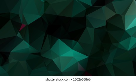 Light Green vector abstract mosaic background. Colorful illustration in Origami style with gradient. Template for a cell phone background