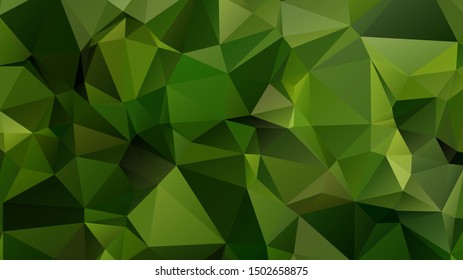 Light Green vector abstract mosaic background. Colorful illustration in Origami style with gradient. Template for a cell phone background