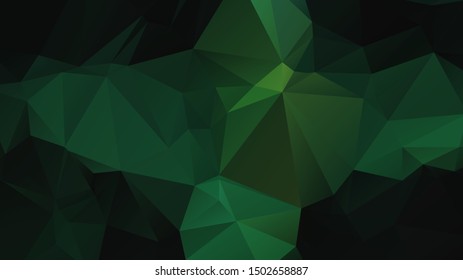 Light Green vector abstract mosaic background. Colorful illustration in Origami style with gradient. Template for a cell phone background