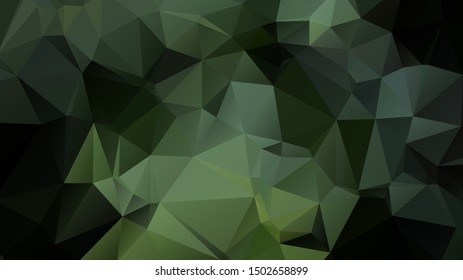 Light Green vector abstract mosaic background. Colorful illustration in Origami style with gradient. Template for a cell phone background