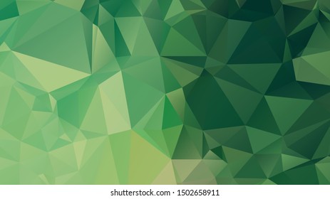 Light Green vector abstract mosaic background. Colorful illustration in Origami style with gradient. Template for a cell phone background