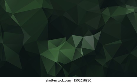Light Green vector abstract mosaic background. Colorful illustration in Origami style with gradient. Template for a cell phone background