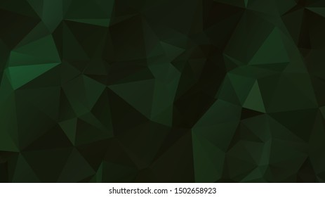 Light Green vector abstract mosaic background. Colorful illustration in Origami style with gradient. Template for a cell phone background