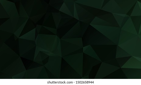 Light Green vector abstract mosaic background. Colorful illustration in Origami style with gradient. Template for a cell phone background