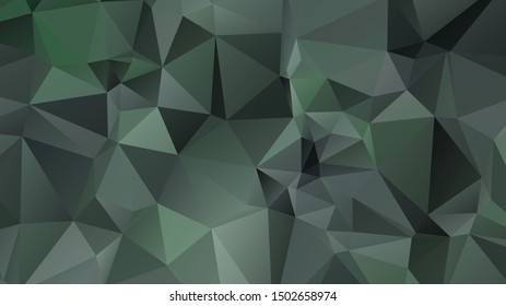 Light Green vector abstract mosaic background. Colorful illustration in Origami style with gradient. Template for a cell phone background