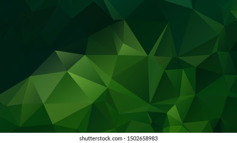 Light Green vector abstract mosaic background. Colorful illustration in Origami style with gradient. Template for a cell phone background