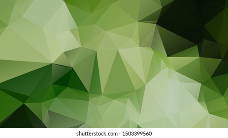 Light Green vector abstract mosaic background. Colorful illustration in Origami style with gradient. Template for a cell phone background