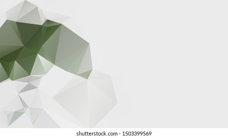 Light Green vector abstract mosaic background. Colorful illustration in Origami style with gradient. Template for a cell phone background
