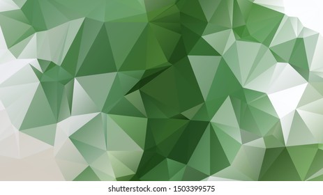Light Green vector abstract mosaic background. Colorful illustration in Origami style with gradient. Template for a cell phone background