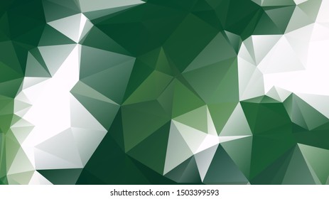 Light Green vector abstract mosaic background. Colorful illustration in Origami style with gradient. Template for a cell phone background