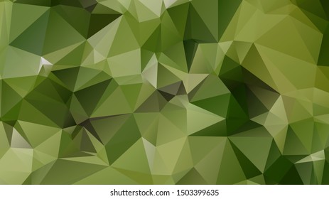 Light Green vector abstract mosaic background. Colorful illustration in Origami style with gradient. Template for a cell phone background