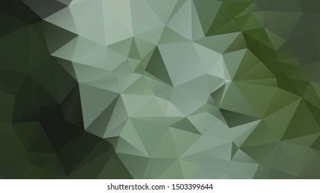 Light Green vector abstract mosaic background. Colorful illustration in Origami style with gradient. Template for a cell phone background