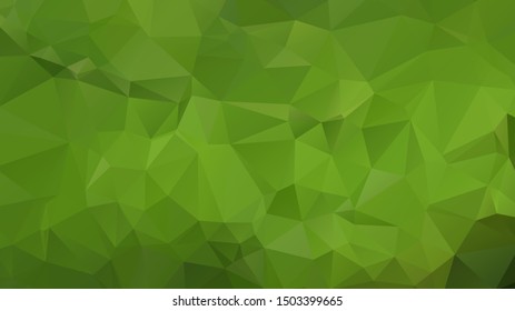 Light Green vector abstract mosaic background. Colorful illustration in Origami style with gradient. Template for a cell phone background