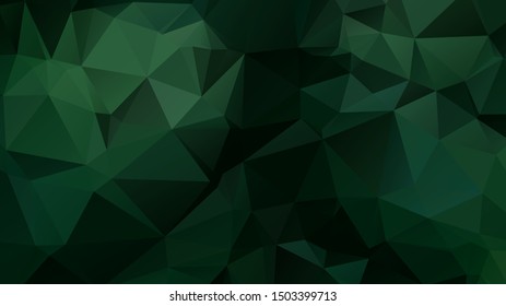 Light Green vector abstract mosaic background. Colorful illustration in Origami style with gradient. Template for a cell phone background