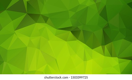 Light Green vector abstract mosaic background. Colorful illustration in Origami style with gradient. Template for a cell phone background