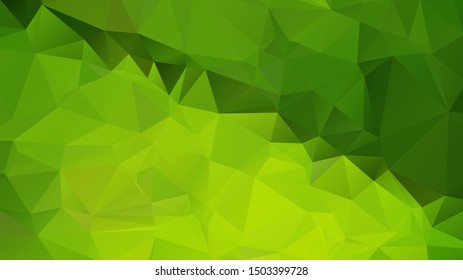 Light Green vector abstract mosaic background. Colorful illustration in Origami style with gradient. Template for a cell phone background