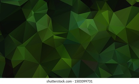 Light Green vector abstract mosaic background. Colorful illustration in Origami style with gradient. Template for a cell phone background
