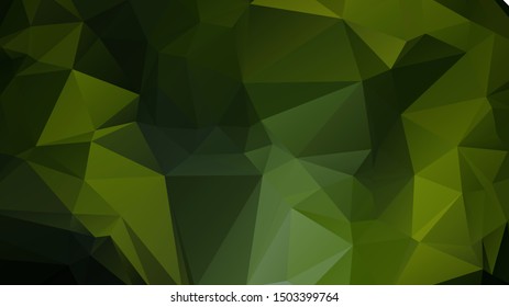 Light Green vector abstract mosaic background. Colorful illustration in Origami style with gradient. Template for a cell phone background
