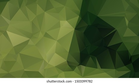 Light Green vector abstract mosaic background. Colorful illustration in Origami style with gradient. Template for a cell phone background