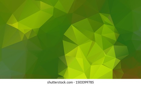 Light Green vector abstract mosaic background. Colorful illustration in Origami style with gradient. Template for a cell phone background