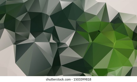 Light Green vector abstract mosaic background. Colorful illustration in Origami style with gradient. Template for a cell phone background