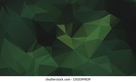Light Green vector abstract mosaic background. Colorful illustration in Origami style with gradient. Template for a cell phone background