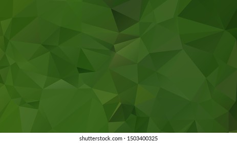 Light Green vector abstract mosaic background. Colorful illustration in Origami style with gradient. Template for a cell phone background