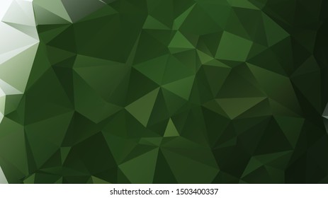 Light Green vector abstract mosaic background. Colorful illustration in Origami style with gradient. Template for a cell phone background