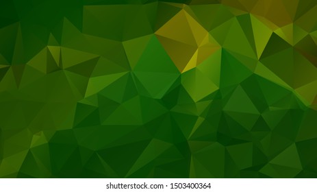 Light Green vector abstract mosaic background. Colorful illustration in Origami style with gradient. Template for a cell phone background